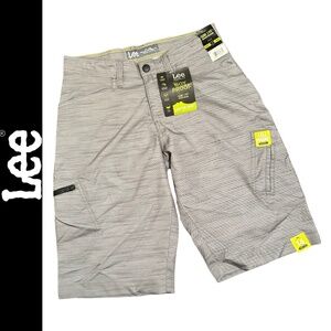NWT Boys’ Lee Grafton Easy-Care Cargo Short Grey Summit || Size 14 Regular